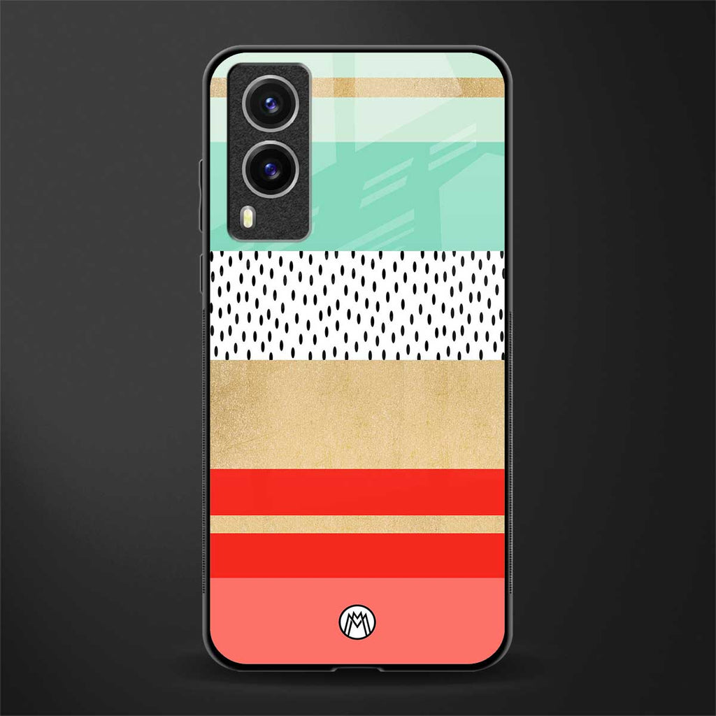 raspberry mint gelato glass case for vivo v21e 5g image