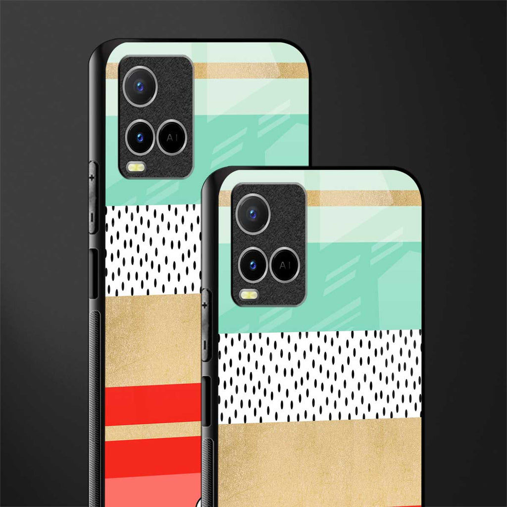 raspberry mint gelato glass case for vivo y21t image-2
