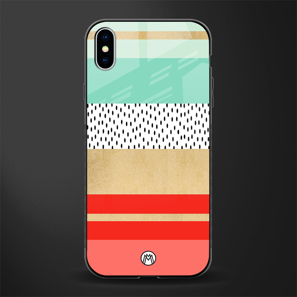 raspberry mint gelato glass case for iphone xs max image