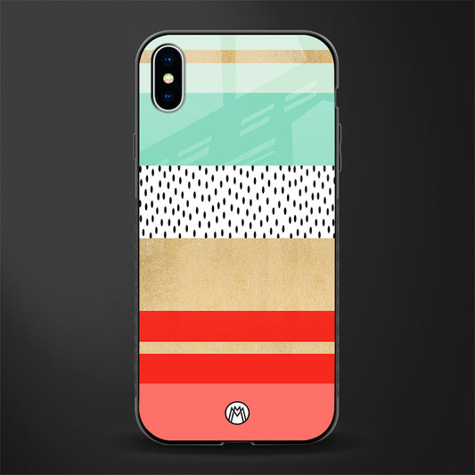 raspberry mint gelato glass case for iphone xs max image