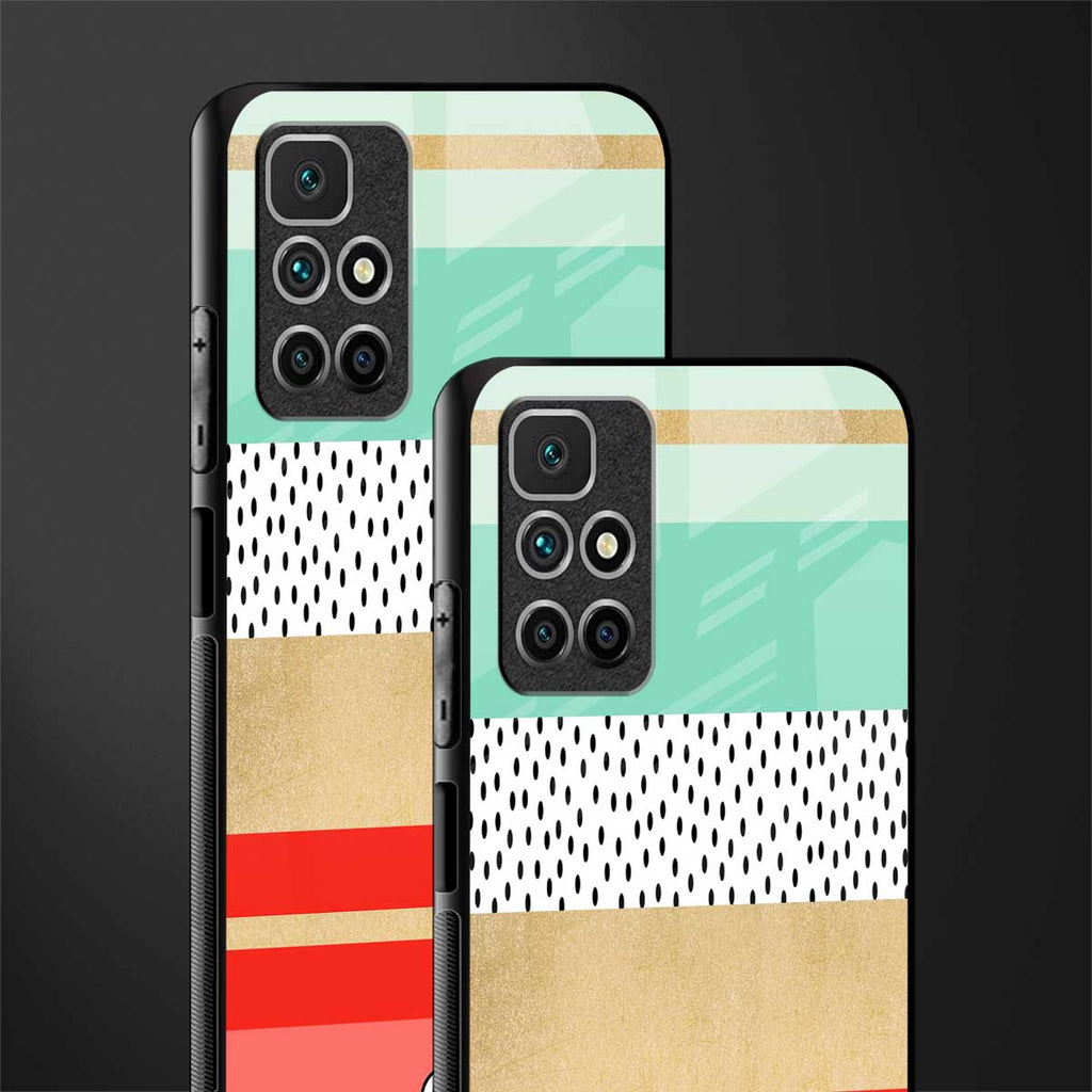 raspberry mint gelato glass case for redmi 10 prime image-2