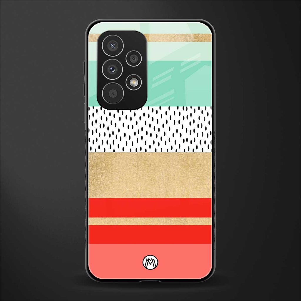 raspberry mint gelato back phone cover | glass case for samsung galaxy a53 5g
