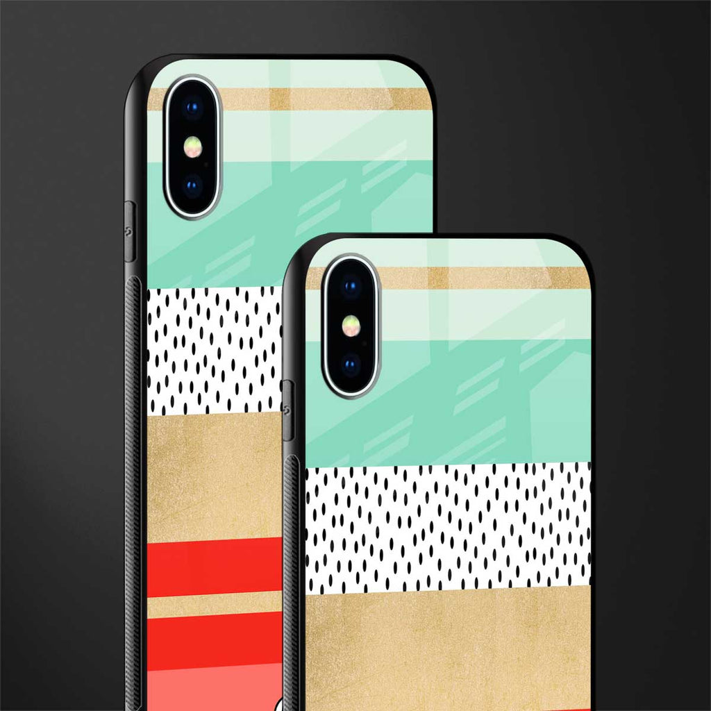 raspberry mint gelato glass case for iphone xs image-2