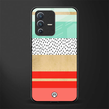 raspberry mint gelato glass case for vivo v23 5g image