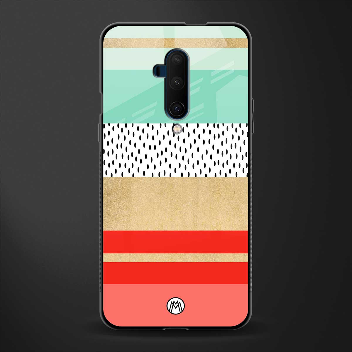 raspberry mint gelato glass case for oneplus 7t pro image