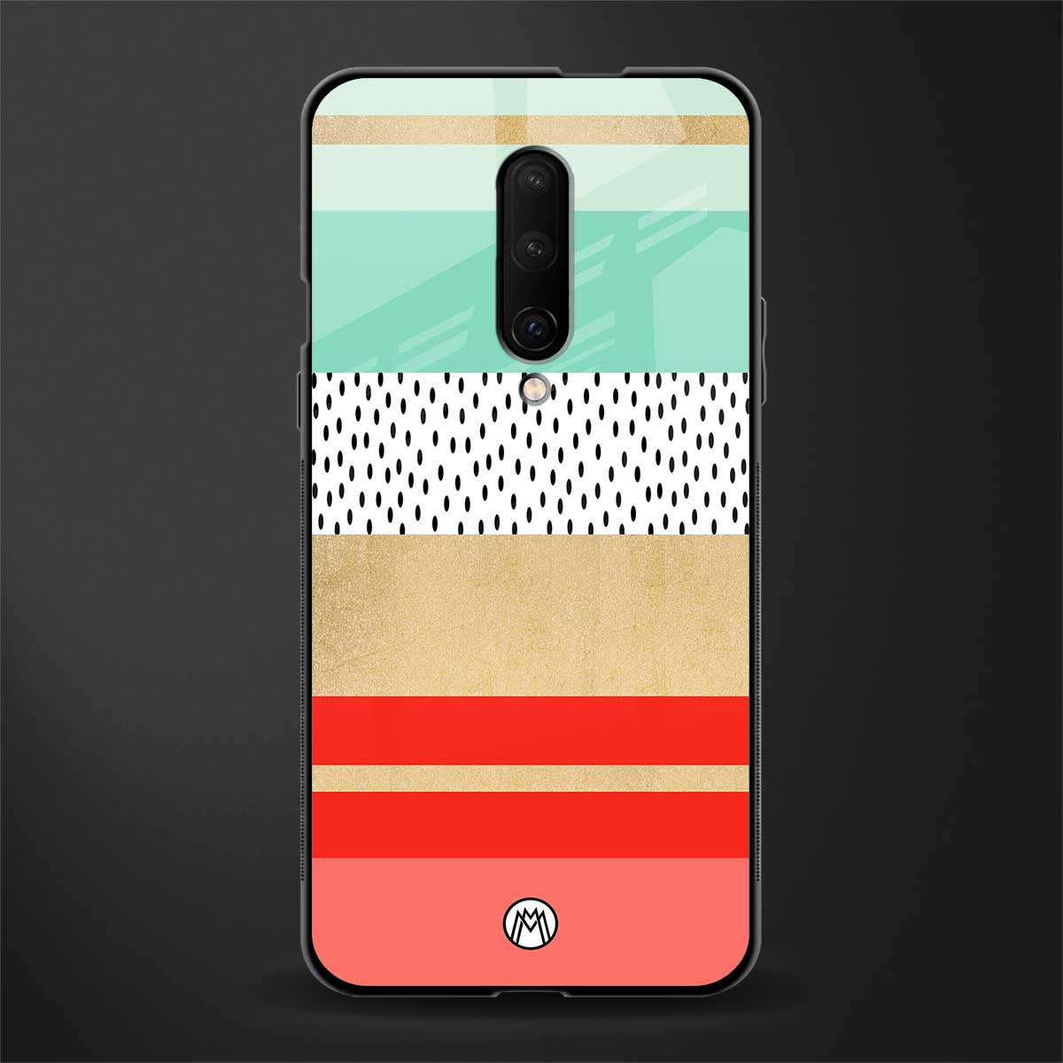 raspberry mint gelato glass case for oneplus 7 pro image