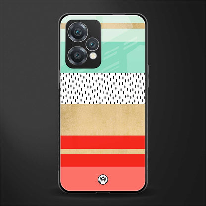 raspberry mint gelato back phone cover | glass case for oneplus nord ce 2 lite 5g