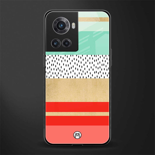 raspberry mint gelato back phone cover | glass case for oneplus 10r 5g