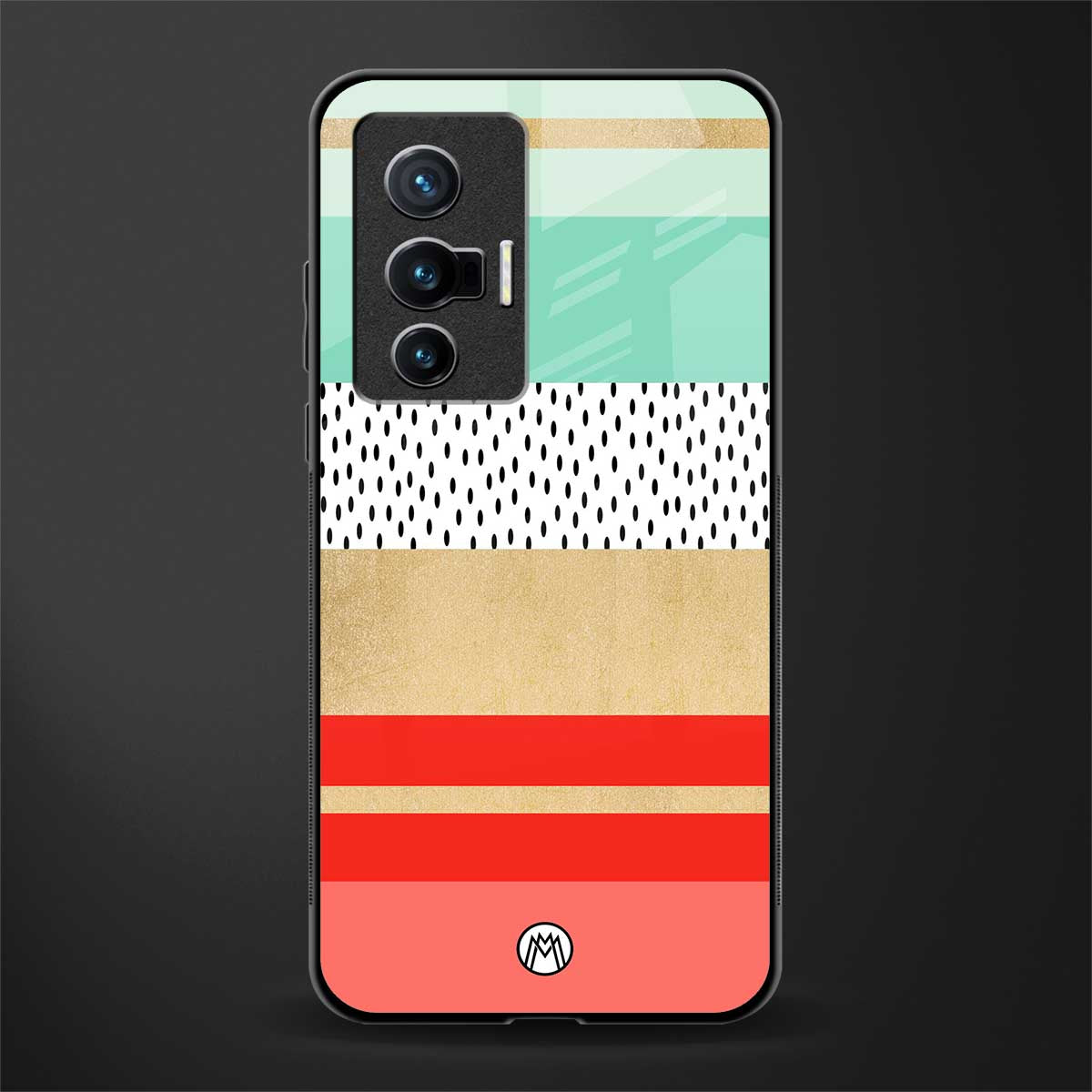 raspberry mint gelato glass case for vivo x70 image