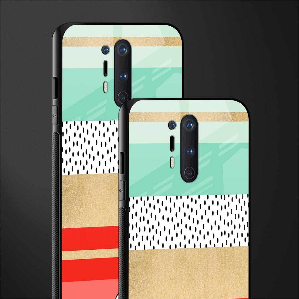 raspberry mint gelato glass case for oneplus 8 pro image-2