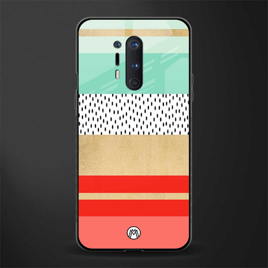 raspberry mint gelato glass case for oneplus 8 pro image