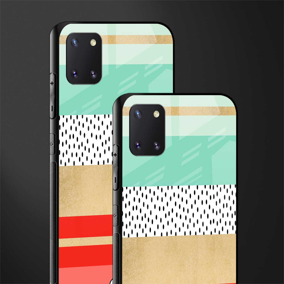raspberry mint gelato glass case for samsung a81 image-2