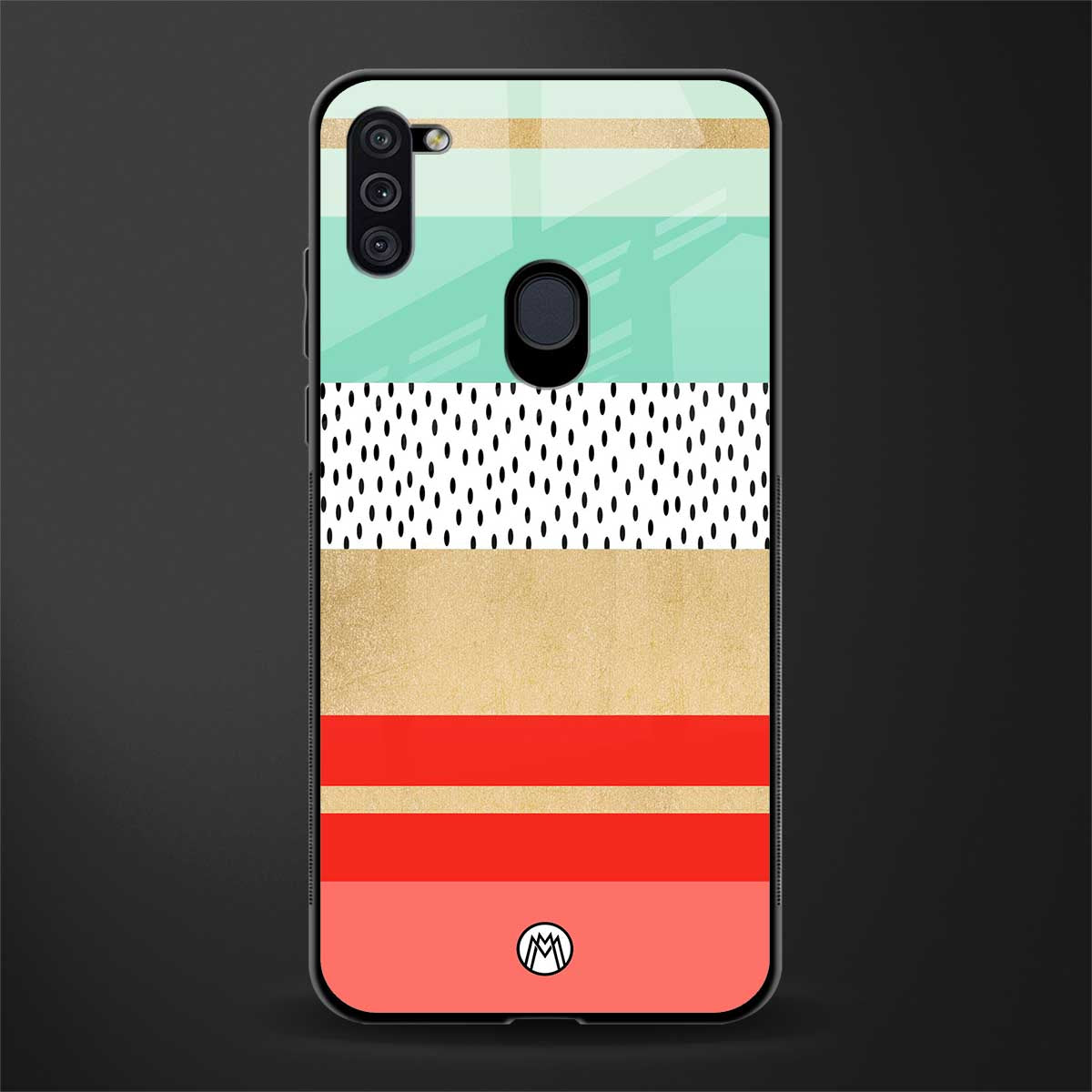 raspberry mint gelato glass case for samsung galaxy m11 image