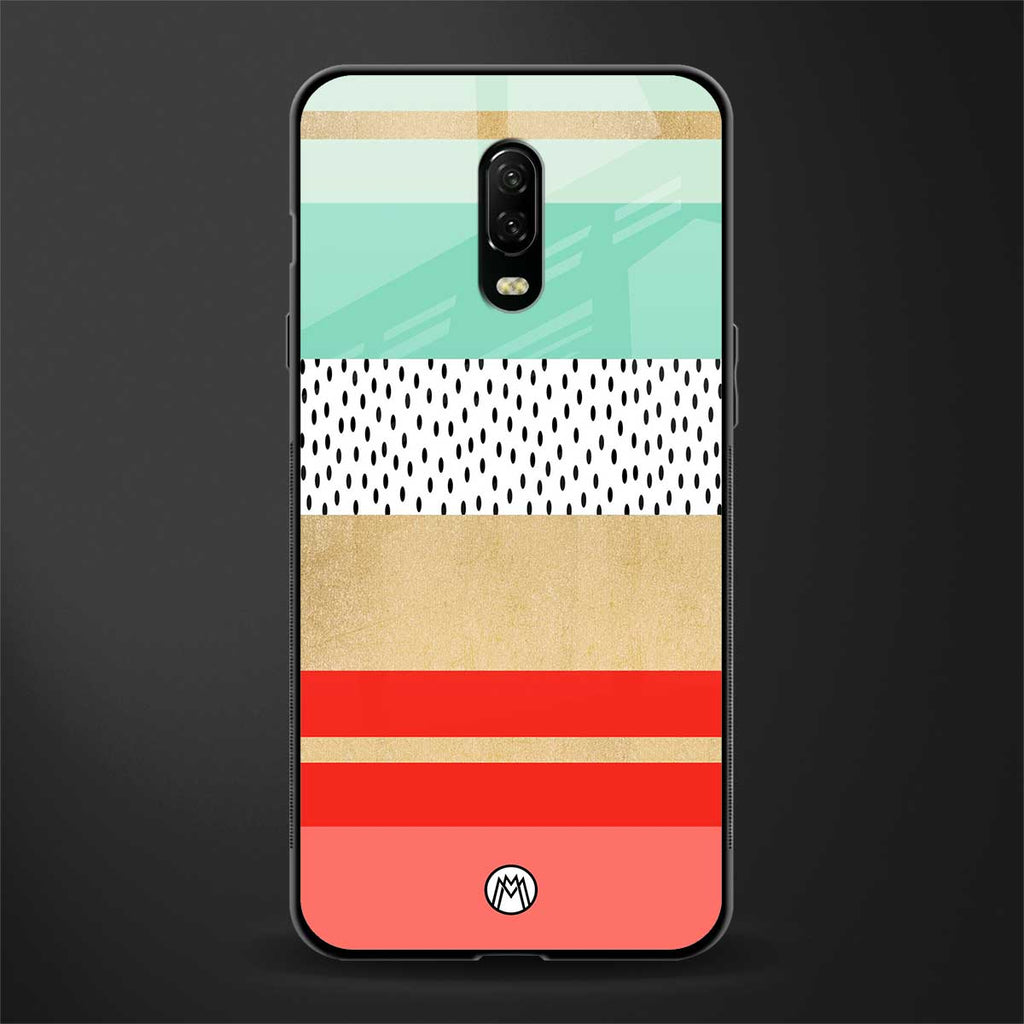 raspberry mint gelato glass case for oneplus 6t image