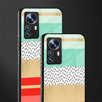 raspberry mint gelato back phone cover | glass case for xiaomi 12 pro