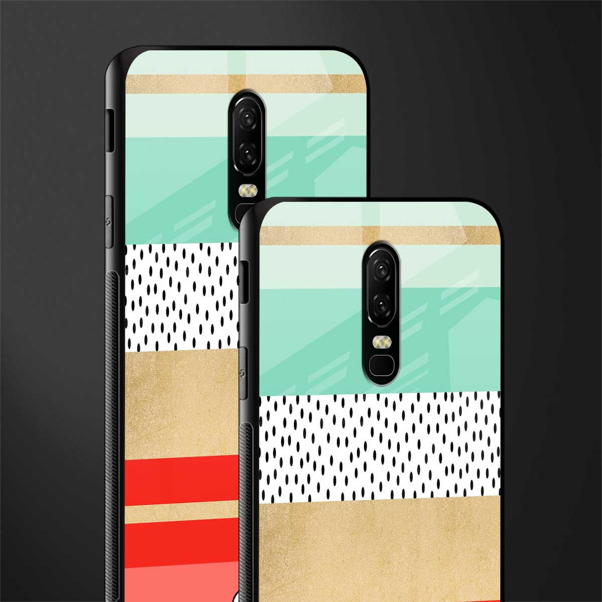 raspberry mint gelato glass case for oneplus 6 image-2