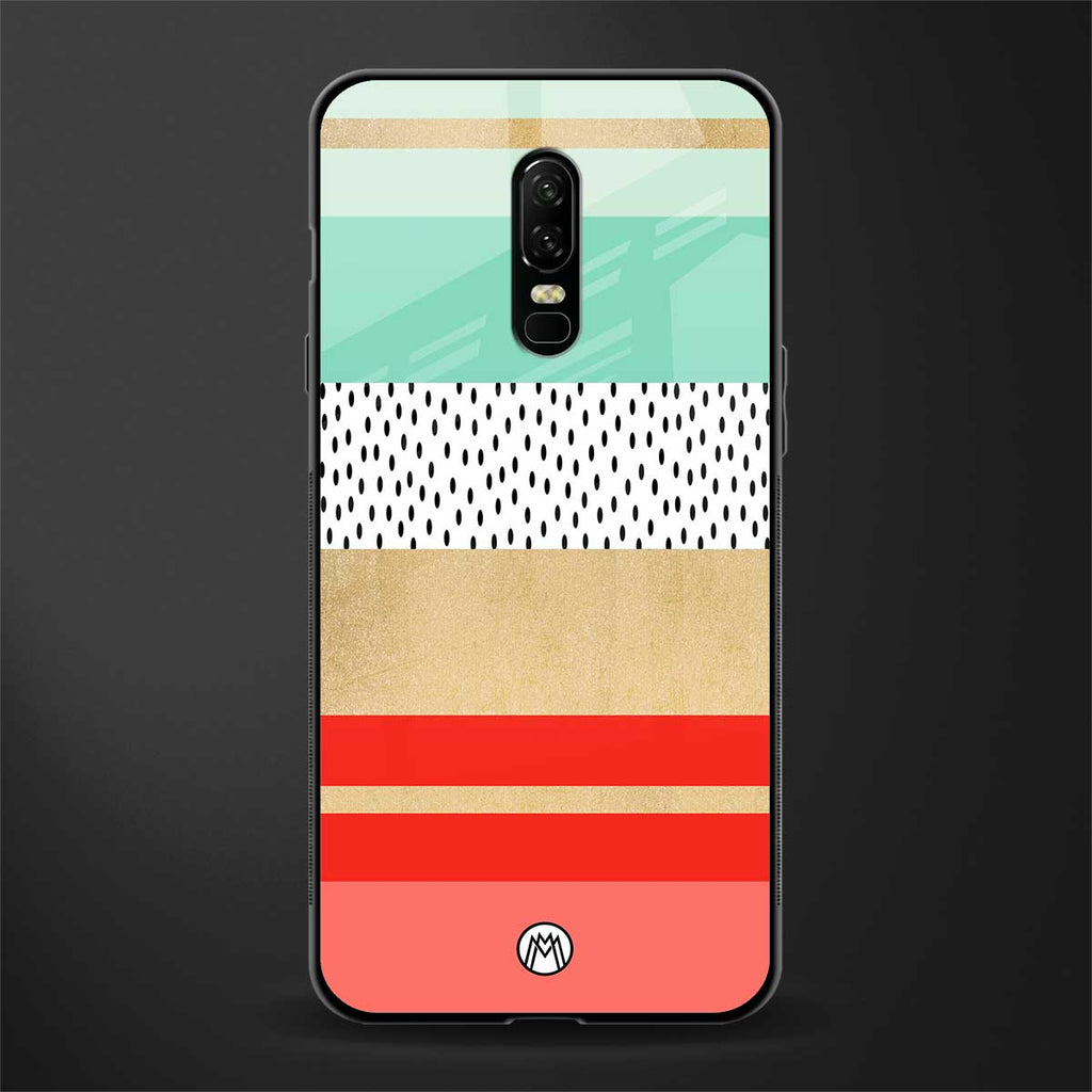 raspberry mint gelato glass case for oneplus 6 image