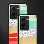 raspberry mint gelato back phone cover | glass case for vivo v25 pro 5g