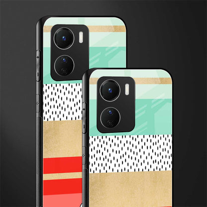 raspberry mint gelato back phone cover | glass case for vivo y16