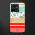 raspberry mint gelato back phone cover | glass case for vivo y22