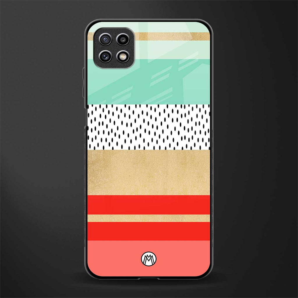 raspberry mint gelato back phone cover | glass case for samsung galaxy f42