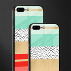 raspberry mint gelato glass case for iphone 7 plus image-2