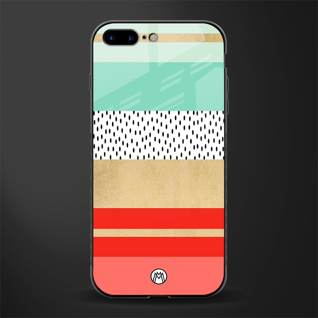 raspberry mint gelato glass case for iphone 8 plus image