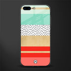 raspberry mint gelato glass case for iphone 8 plus image