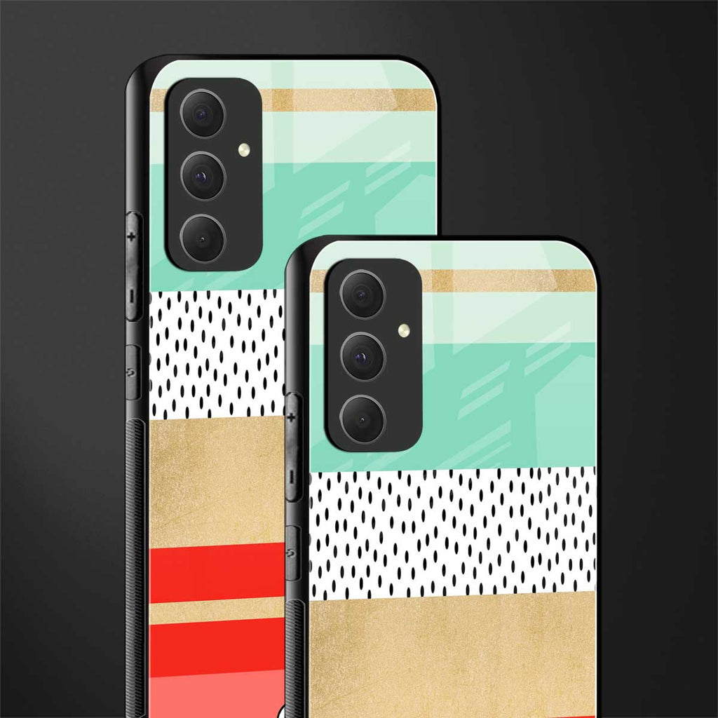 raspberry mint gelato back phone cover | glass case for samsung galaxy a54 5g