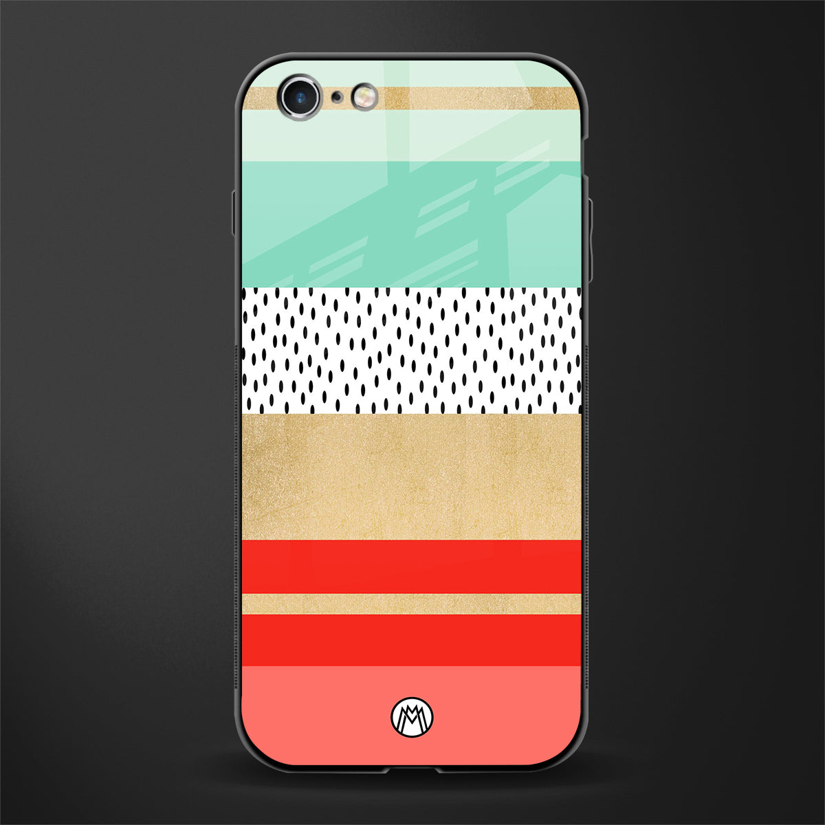 raspberry mint gelato glass case for iphone 6 plus image