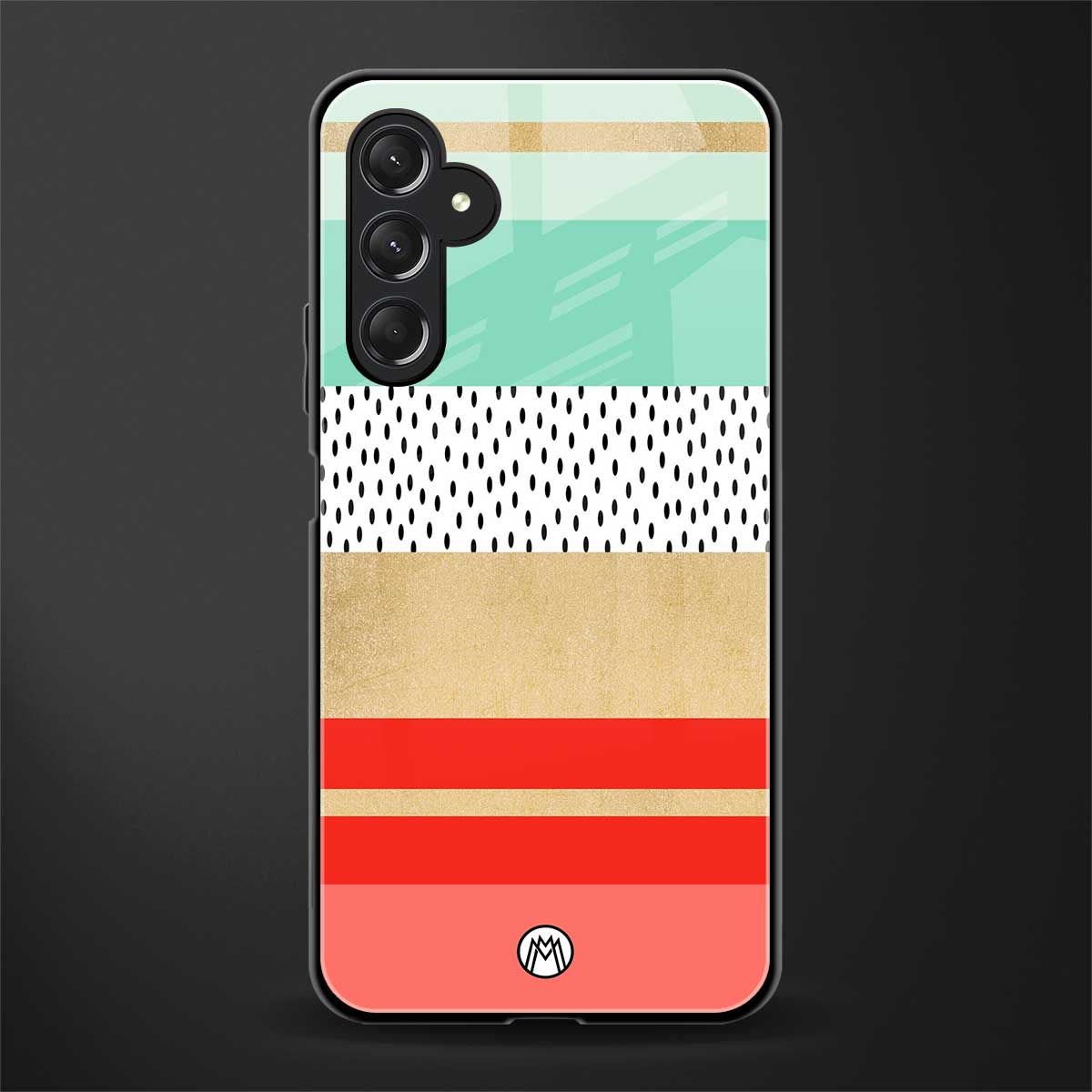 raspberry mint gelato back phone cover | glass case for samsun galaxy a24 4g