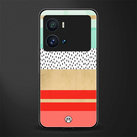 raspberry mint gelato back phone cover | glass case for iQOO 9 Pro