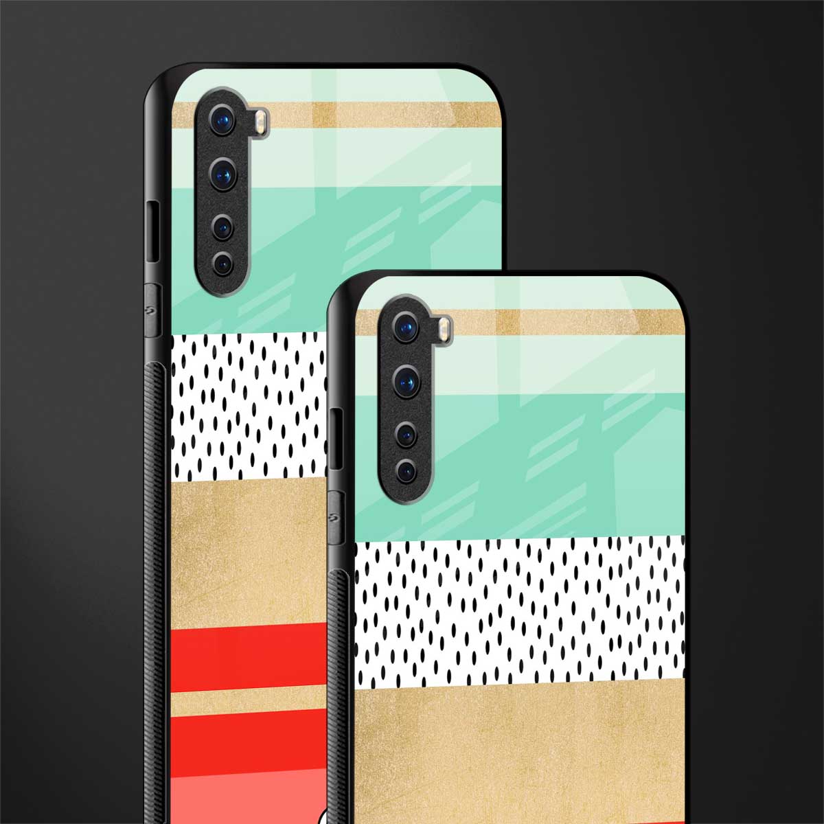 raspberry mint gelato glass case for oneplus nord ac2001 image-2