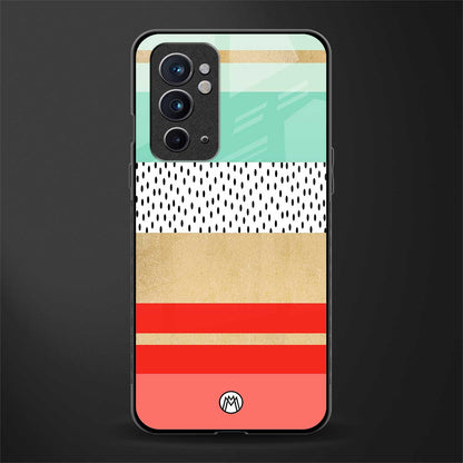 raspberry mint gelato glass case for oneplus 9rt image