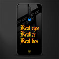 real eyes realize real lies quote glass case for poco x2 image