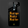 real eyes realize real lies quote glass case for oppo reno 2z image