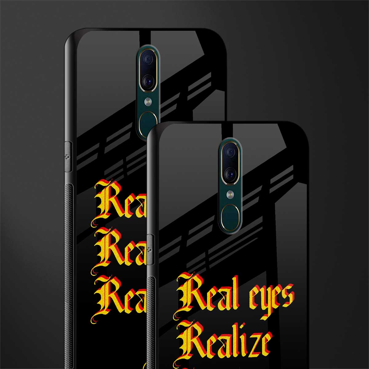 real eyes realize real lies quote glass case for oppo f11 image-2