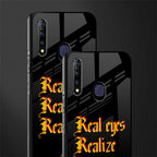 real eyes realize real lies quote glass case for vivo z1 pro image-2