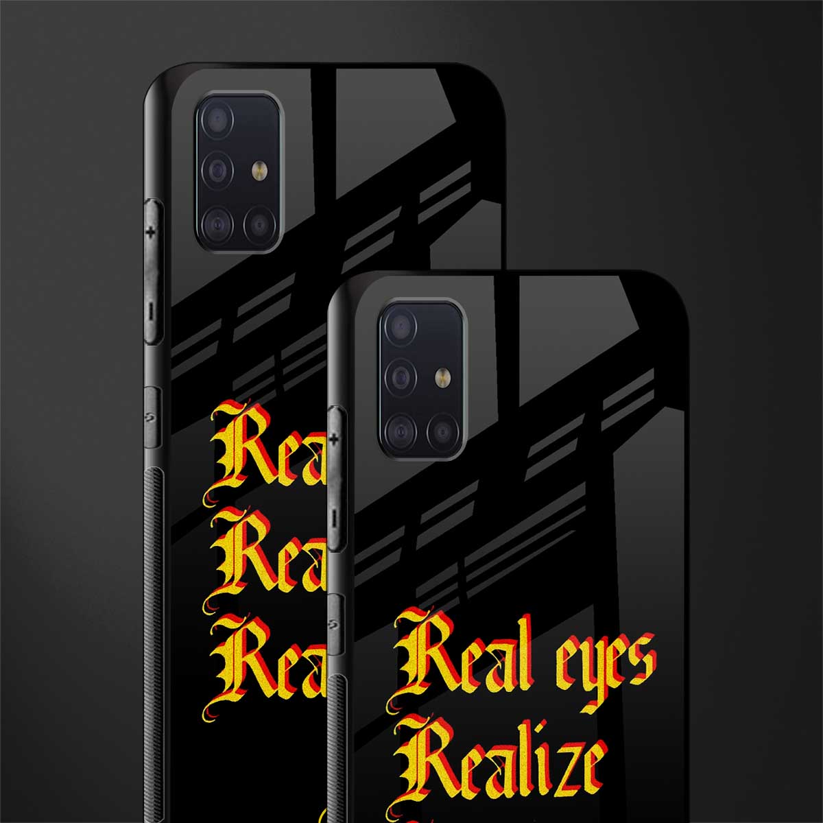 real eyes realize real lies quote glass case for samsung galaxy a71 image-2