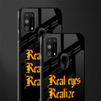 real eyes realize real lies quote glass case for samsung galaxy f41 image-2