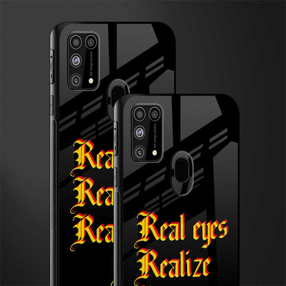 real eyes realize real lies quote glass case for samsung galaxy f41 image-2