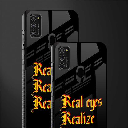 real eyes realize real lies quote glass case for samsung galaxy m30s image-2