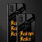 real eyes realize real lies quote glass case for samsung galaxy m21 image-2