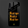 real eyes realize real lies quote glass case for samsung galaxy a30s image