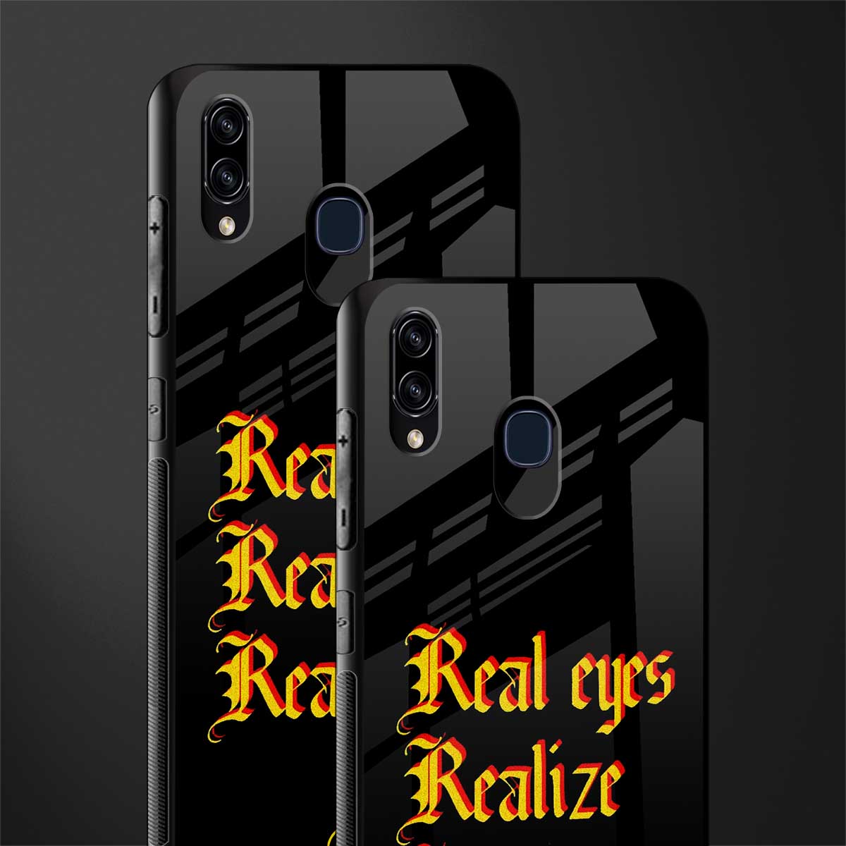 real eyes realize real lies quote glass case for samsung galaxy m10s image-2