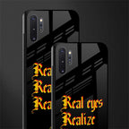 real eyes realize real lies quote glass case for samsung galaxy note 10 plus image-2