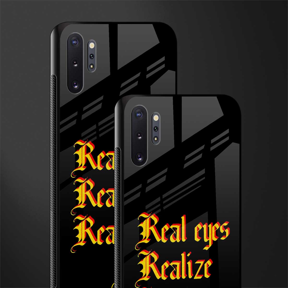 real eyes realize real lies quote glass case for samsung galaxy note 10 plus image-2