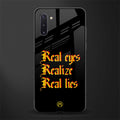 real eyes realize real lies quote glass case for samsung galaxy note 10 image