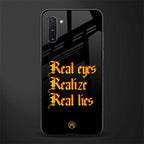 real eyes realize real lies quote glass case for samsung galaxy note 10 image