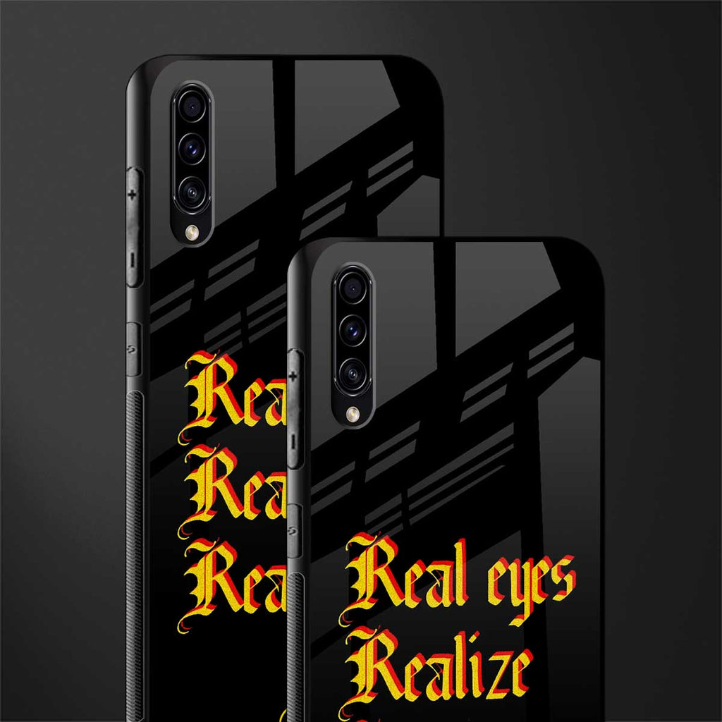 real eyes realize real lies quote glass case for samsung galaxy a70 image-2